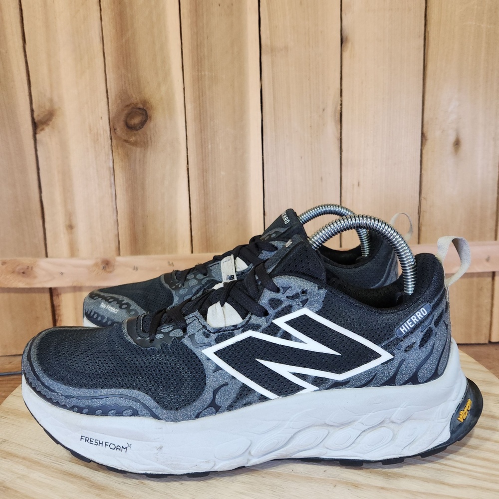 New Balance Fresh Foam X Hierro v8 Shoes Womens 9.5 Black Trail Running Vibram